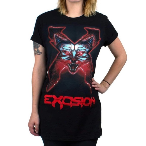 Excision Robo Kitty Tee unisex sizing - Picture 3 of 4